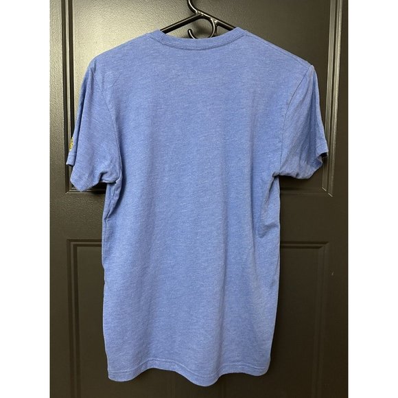 The Mitten State UofM Michigan Crew Neck Blue TShirt Size Small Unisex Wolverine - Picture 2 of 7